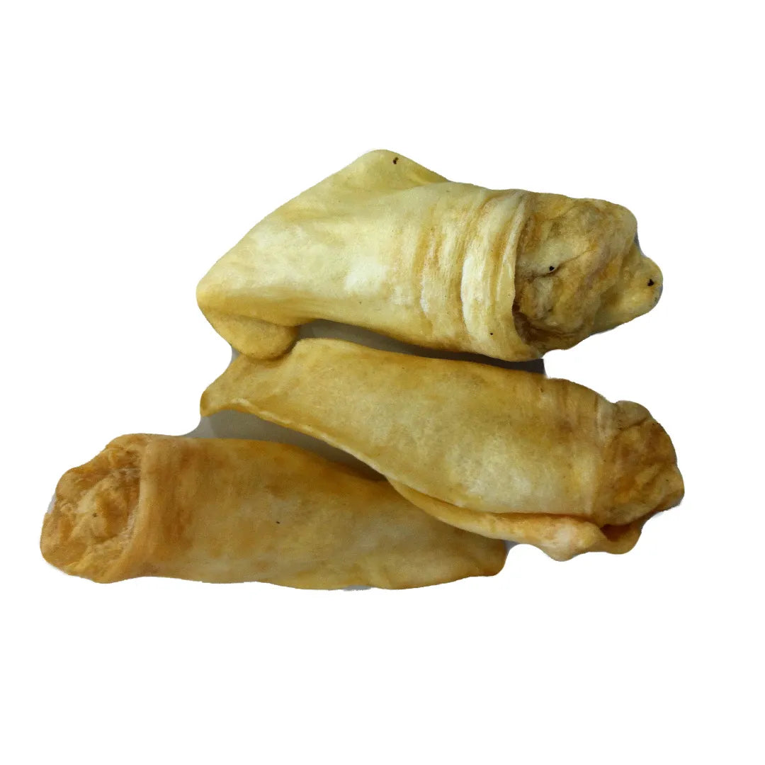 Soft dried lamb ears for dogs, gentle natural chew perfect for puppies and small breeds